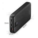 Hama Powerbank PD 20000mAh 2xUSB-C+1xUSB-A Antracit Hama Powerbank PD 20000mAh 2xUSB-C+1xUSB-A Antracit