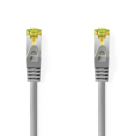 Nedis CAT7 nätverkskabel | S/FTP | RJ45 hane | RJ45 hane | 0.25 m | Snagless | Rund | LSZH | Grå | Label