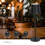 Nedis LED Bordslampa | LED | 1.8 W | 150 lm | 3000 - 6000 K | Svart