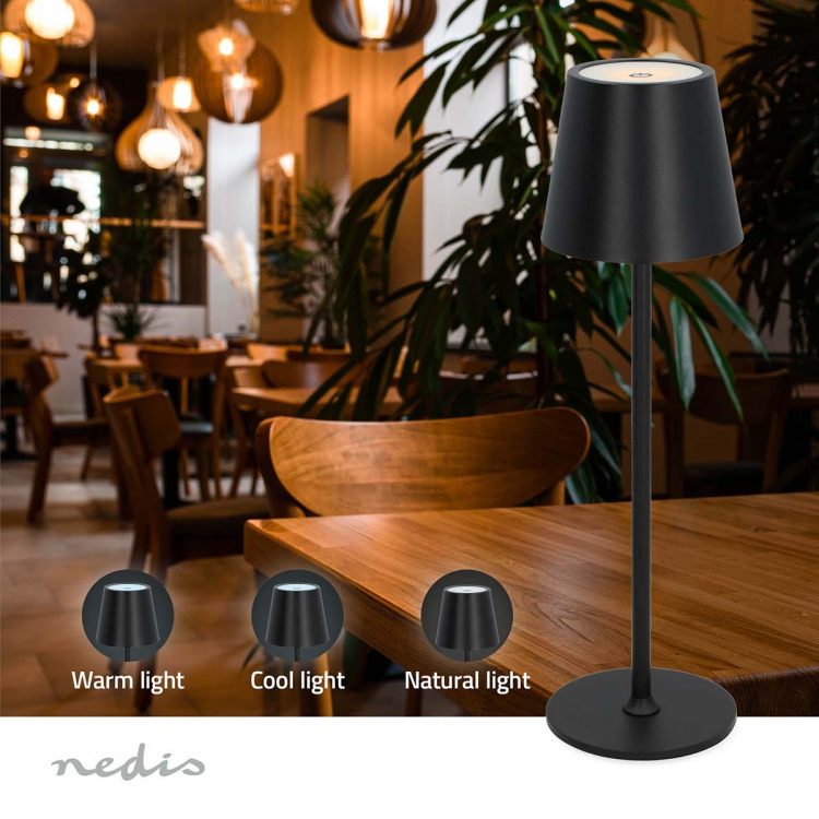 Nedis LED Bordslampa | LED | 1.8 W | 150 lm | 3000 - 6000 K | Svart