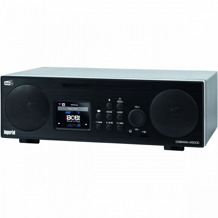 imperial DABMAN i450 CD Multifunktionell stereoradio för DAB+ / FM / Internet Svart