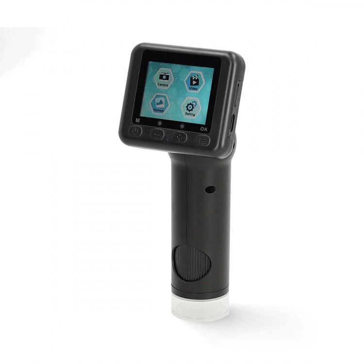 Nedis Mikroskop Kamera | 1080p@30fps | 48 MPixel | Zoom: 8 x | Förstoring: 500 x | Skärmstorlek: 2  Nedis Mikroskop Kamera | 1080p@30fps | 48 MPixel | Zoom: 8 x | Förstoring: 500 x | Skärmstorlek: 2