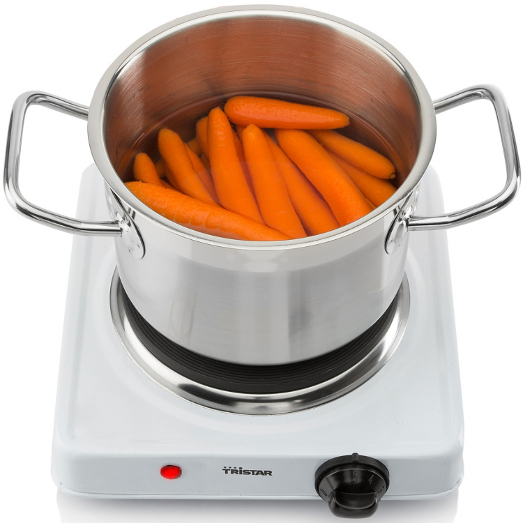 Tristar Kokplatta enkel 15cm 1000W 0,9m sladd Termostat styrd Tristar Kokplatta enkel 15cm 1000W 0,9m sladd Termostat styrd