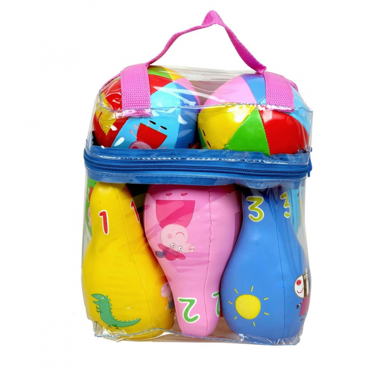 Barbo Toys Peppa Pig mjukt bowlingset