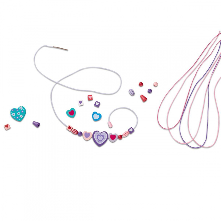 Melissa & Doug Skapad av mig! Träpärlset Hjärtpärlor