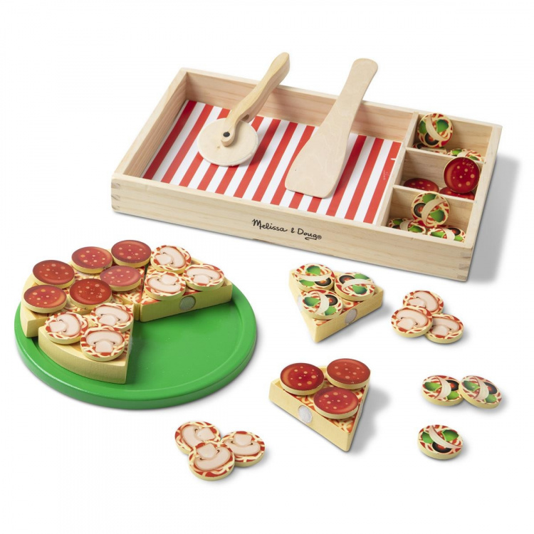 Melissa & Doug Food Play Träpizza