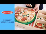 Melissa & Doug Food Play Träpizza