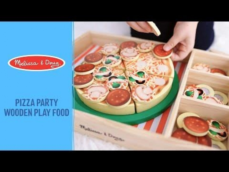 Melissa & Doug Food Play Träpizza