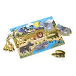 Melissa & Doug Träpussel Safari