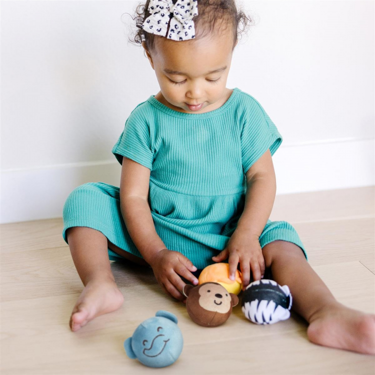 Melissa & Doug Rollables för spädbarn Safari Friends