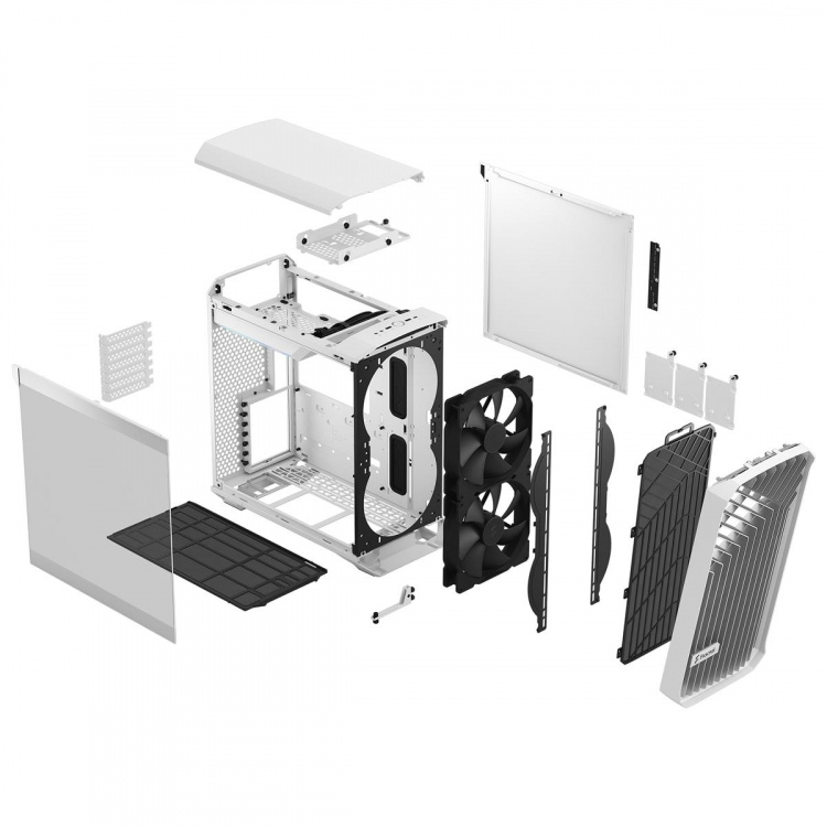 Fractal Design Torrent Compact vit TG klar nyans
