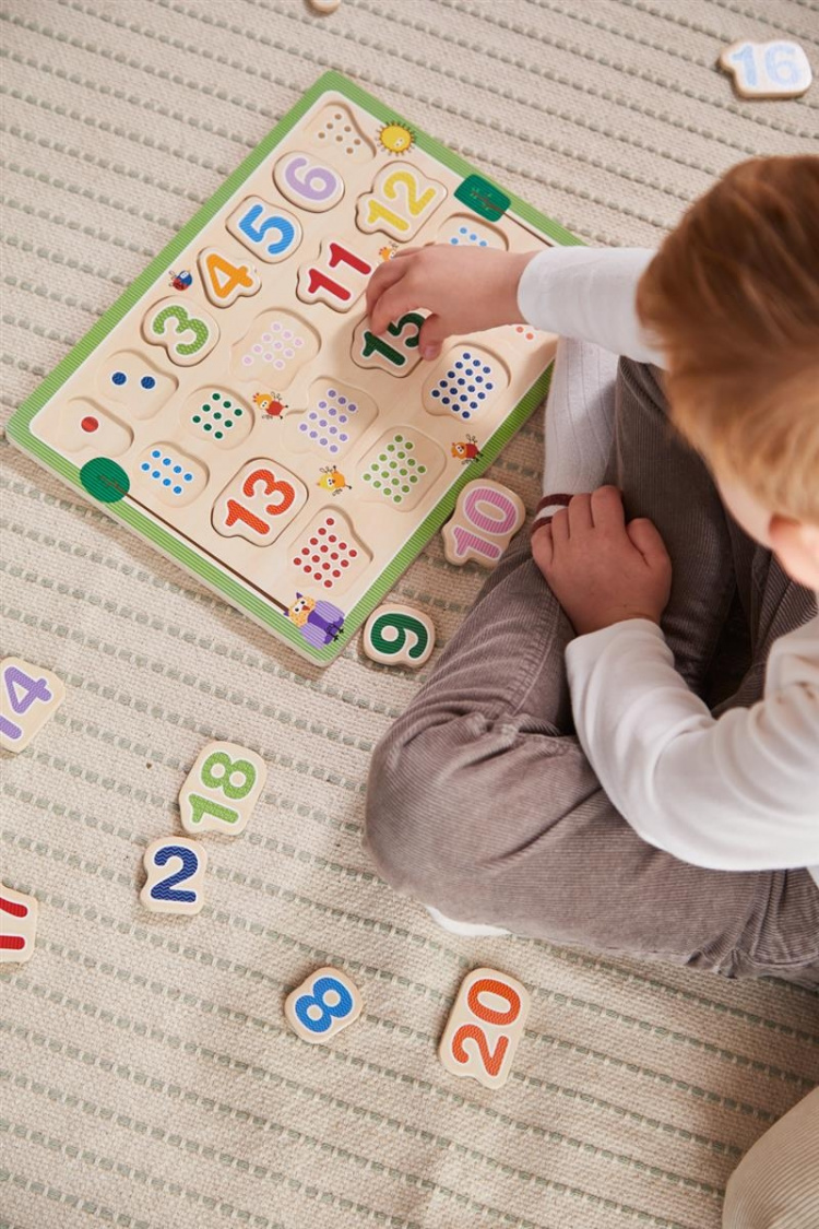 Barbo Toys Barbo Klassiskt 1-2-3 pussel i trä