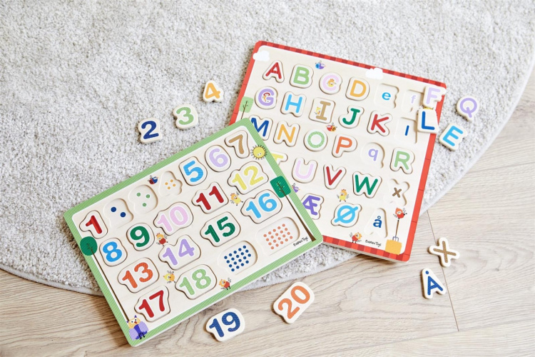 Barbo Toys Barbo Klassiskt 1-2-3 pussel i trä