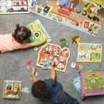 Melissa & Doug Träpussel med pinnar Husdjur