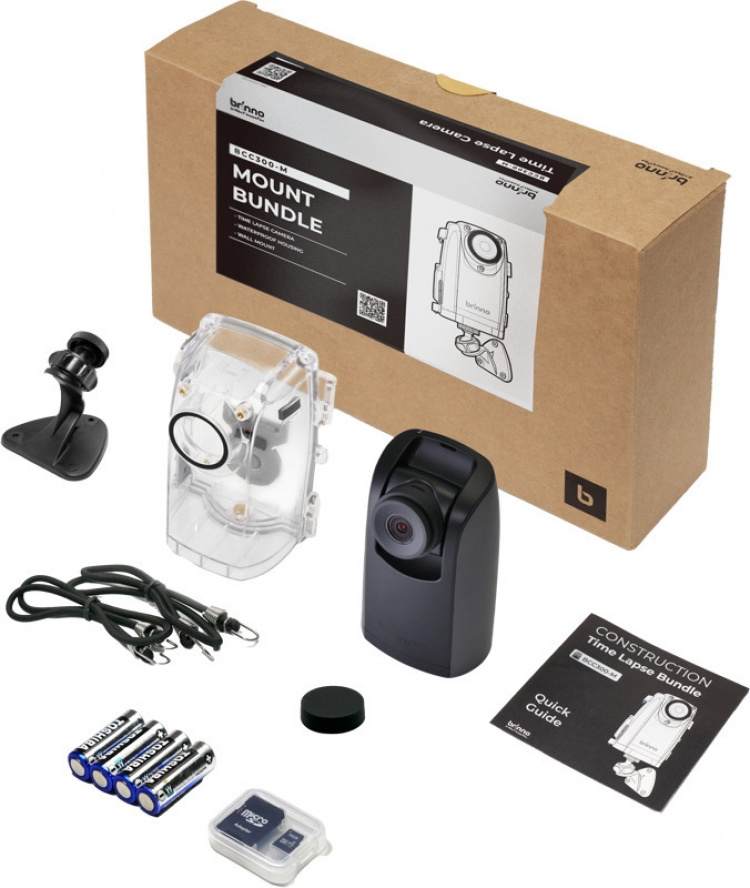 Brinno TLC300 timelapse-kamera, paket med fästen