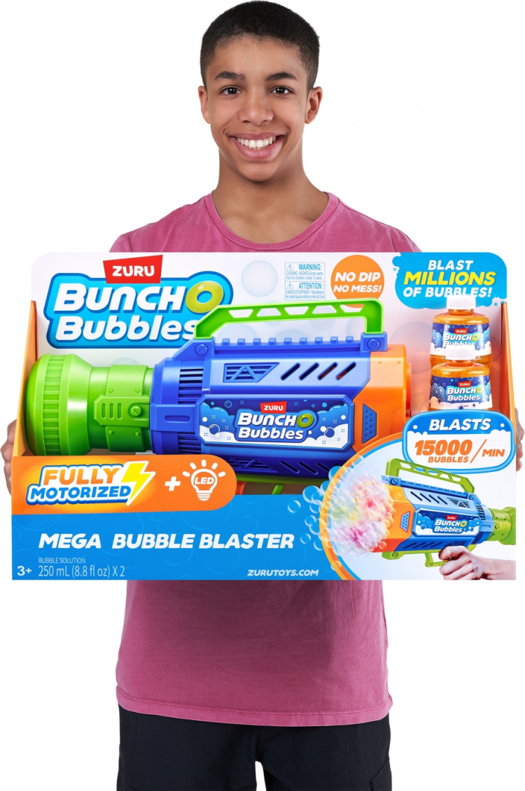 BUNCH O BUBBLES Mega Bubble Blaster - stor motoriserad bubbelpistol