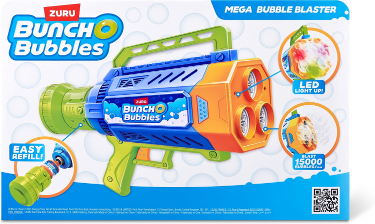 BUNCH O BUBBLES Mega Bubble Blaster - stor motoriserad bubbelpistol