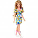 Barbie Fashionistas - Down Syndrome bär blommig klänning (HJT05)