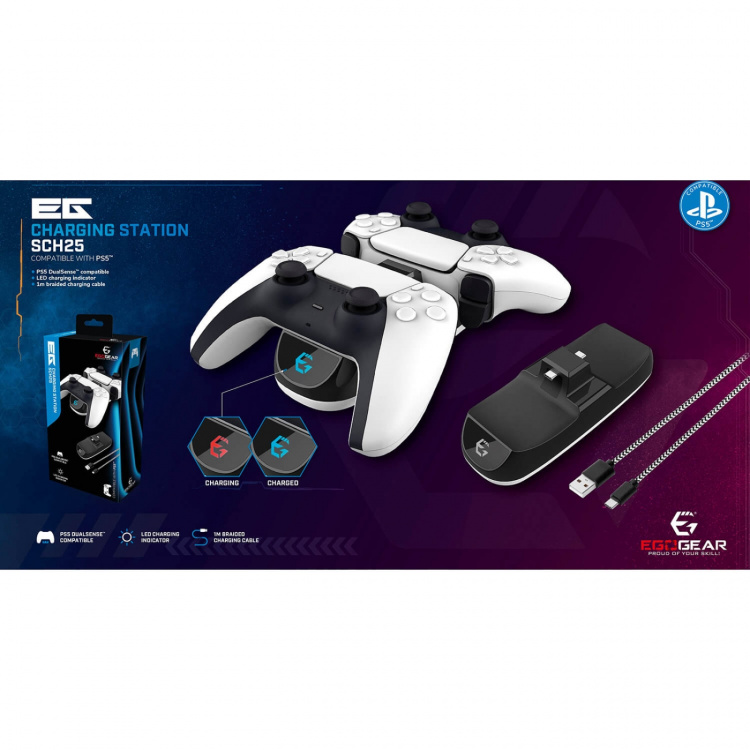 EgoGear Laddningsställ SCH25 för PS5 EgoGear Laddningsställ SCH25 för PS5