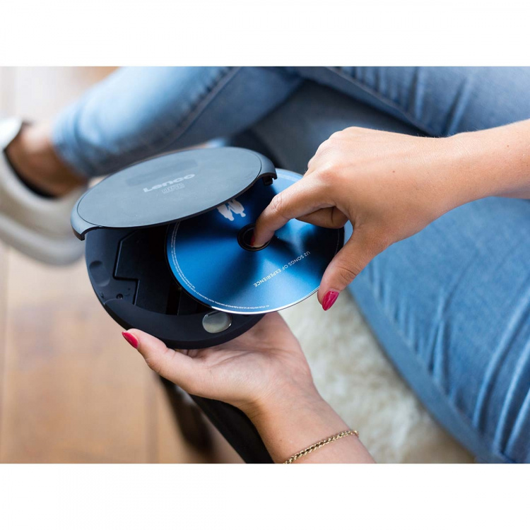 Lenco Bärbar CD-spelare med laddningsfunktion