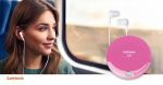 Lenco Bärbar CD-spelare med laddningsfunktion Pink