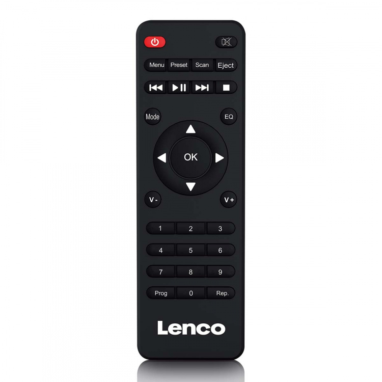 Lenco DAB+ FM-radio med CD MP3-spelare Bluetooth® Svart Lenco DAB+ FM-radio med CD MP3-spelare Bluetooth® Svart