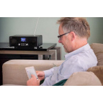 Lenco DAB+ FM-radio med CD MP3-spelare Bluetooth® Svart Lenco DAB+ FM-radio med CD MP3-spelare Bluetooth® Svart