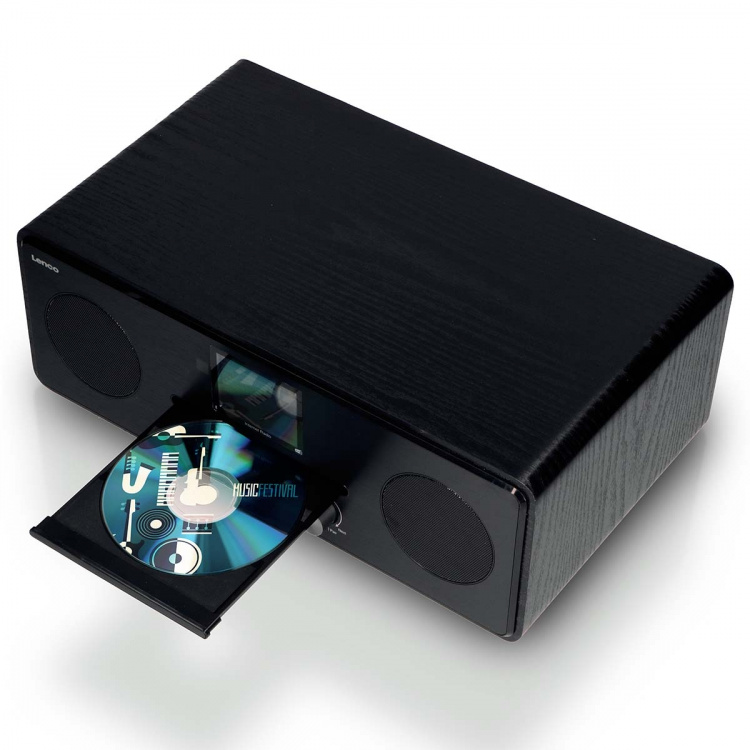 Lenco Internet / DAB+ / FM-radio med CD-spelare och Bluetooth® Svart Lenco Internet / DAB+ / FM-radio med CD-spelare och Bluetooth® Svart