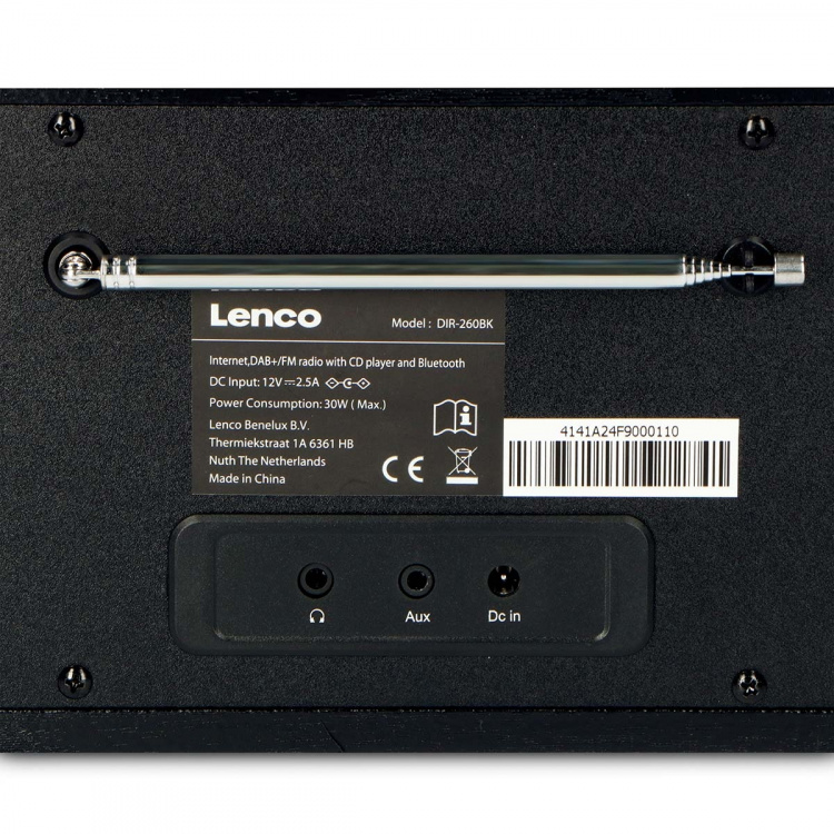 Lenco Internet / DAB+ / FM-radio med CD-spelare och Bluetooth® Svart Lenco Internet / DAB+ / FM-radio med CD-spelare och Bluetooth® Svart