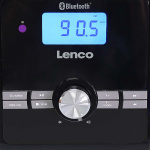 Lenco Mikroapparat med CD/MP3 Bluetooth® USB-fjärrkontroll Svart