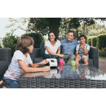 Lenco Bärbar stereo FM-radio med CD Vit