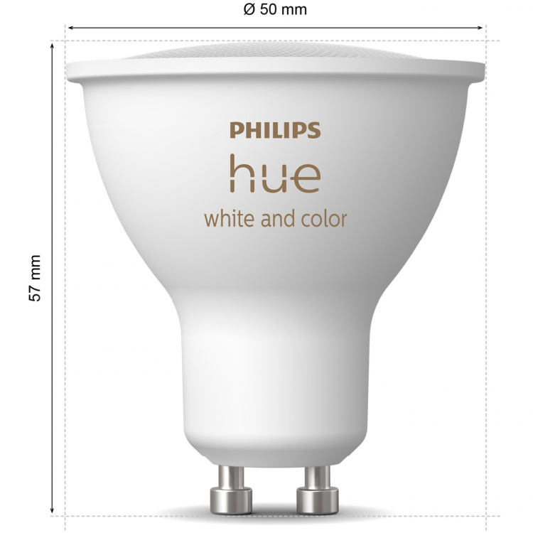 Philips Hue White and Color Ambiance GU10 400lm 3-pack