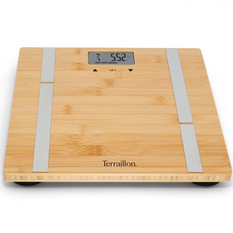 Terraillon Personvåg Bamboo Fit BMI 10-användare, 180 kg Terraillon Personvåg Bamboo Fit BMI 10-användare, 180 kg