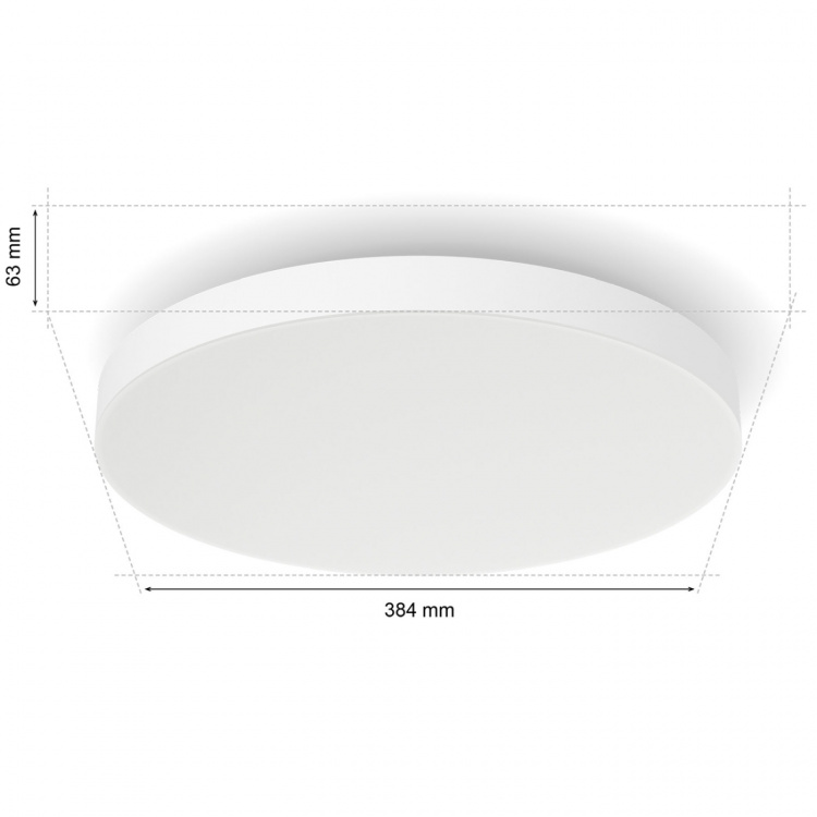 Philips Hue Datura liten Plafond Ø38,4 cm White and color ambiance 3300 lm
