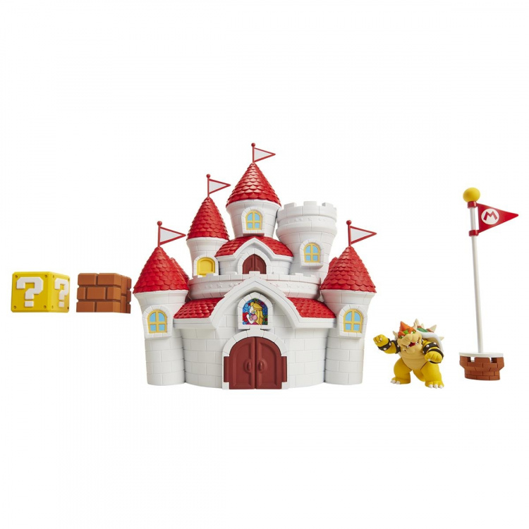 JAKKS Pacific Super Mario 2,5 tums lekset Deluxe Mushroom Kingdom Castle