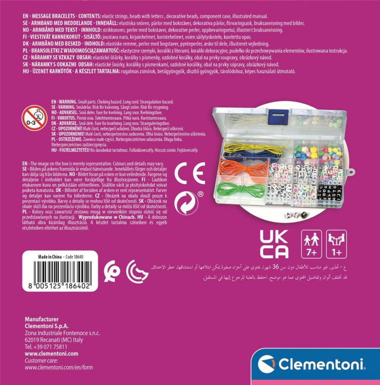 Clementoni Crazy Chic armband med budskap