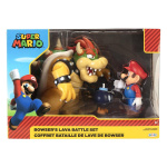 JAKKS Pacific Super Mario 4 tums figuruppsättning Mario vs Bowser