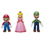 JAKKS Pacific Super Mario 4 tums figuruppsättning Mushroom Kingdom