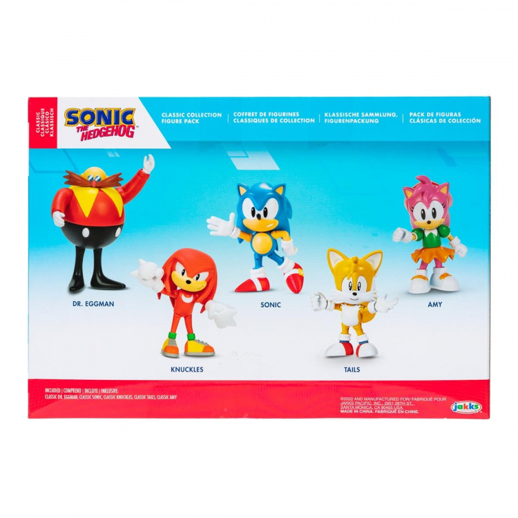 JAKKS Pacific Sonic the Hedgehog 2,5 tums figur 5-pack