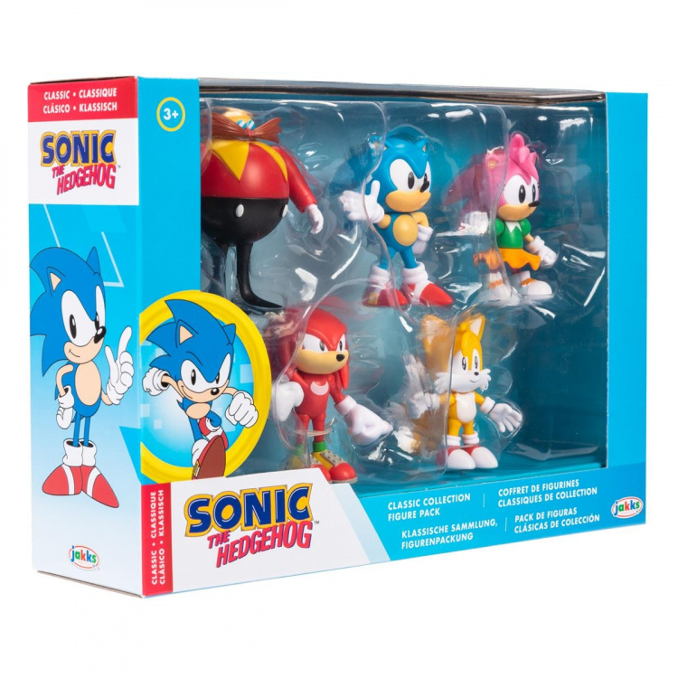 JAKKS Pacific Sonic the Hedgehog 2,5 tums figur 5-pack
