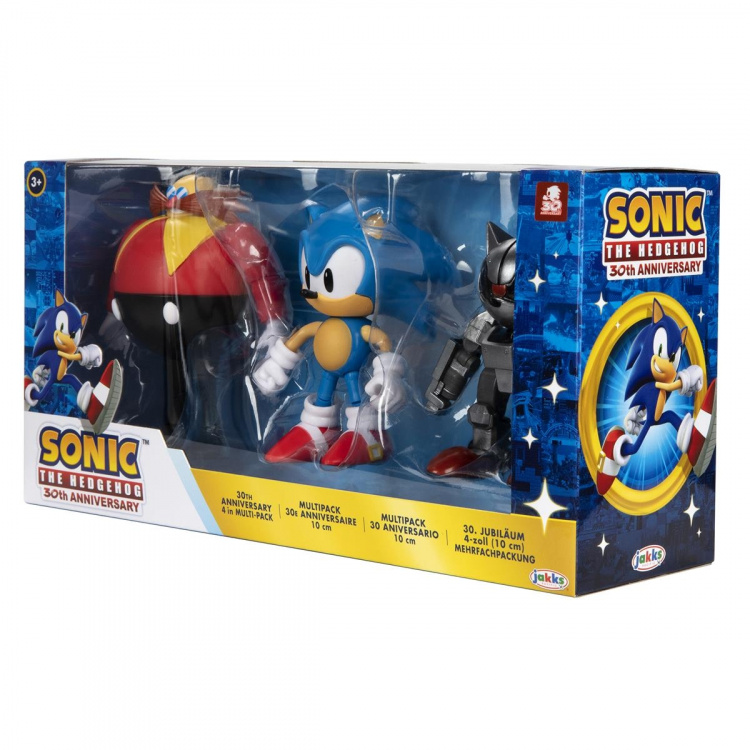 JAKKS Pacific Sonic the Hedgehog 4 tums figur Multi-pack