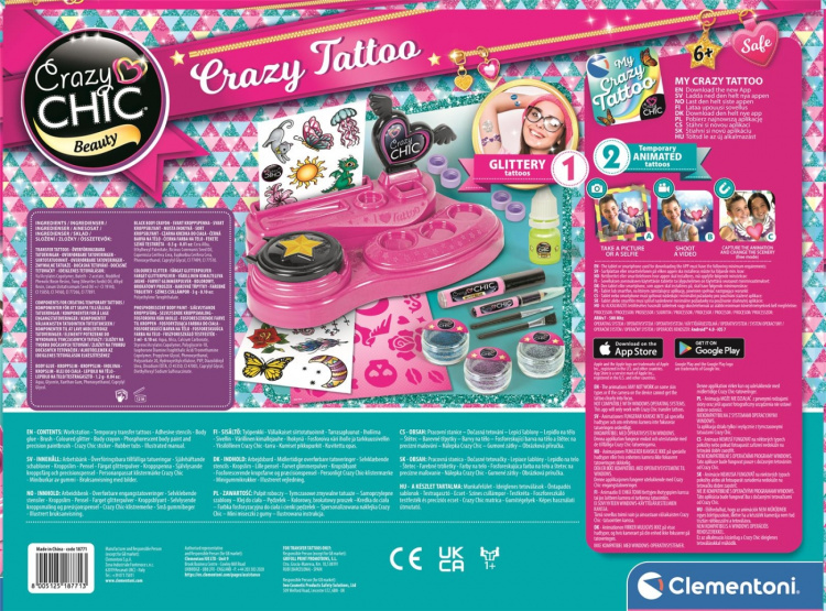 Clementoni Crazy Chic Crazy Tatueringar