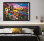 Clementoni 3000 st High Quality Collection Manhattan Balkong Solnedgång