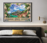 Clementoni 3000 st High Quality Collection Lummig terrass vid sjö