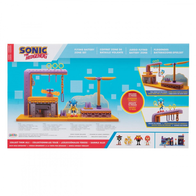 JAKKS Pacific Sonic the Hedgehog 2,5 tums lekset Flygande batterizon