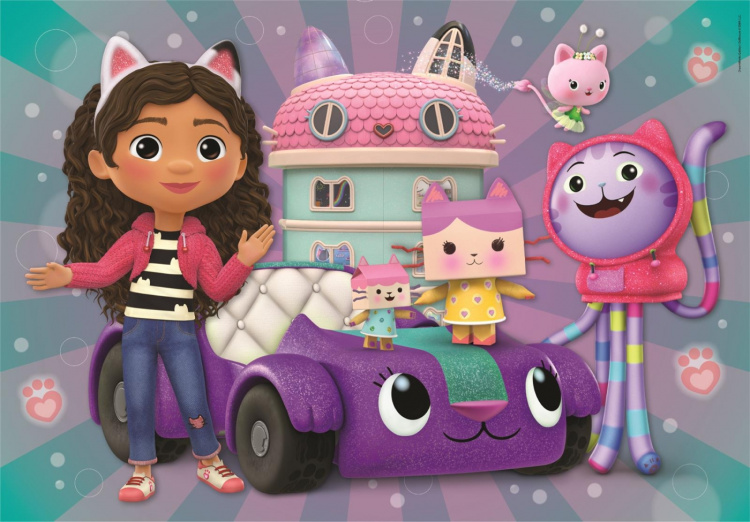 Clementoni 2x20 st Pussel Barn Gabbys dockhus