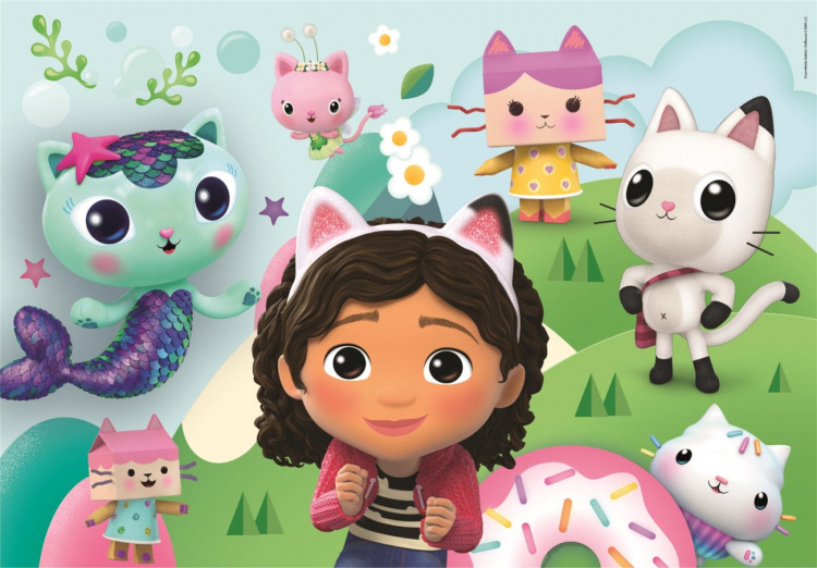 Clementoni 2x60 st Pussel Barn Gabbys dockhus