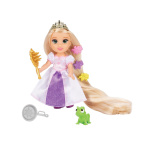 JAKKS Pacific Disney Princess 6 Inch Petite Doll med Extra Mode & Tillbehör Längsta håret Rapunzel
