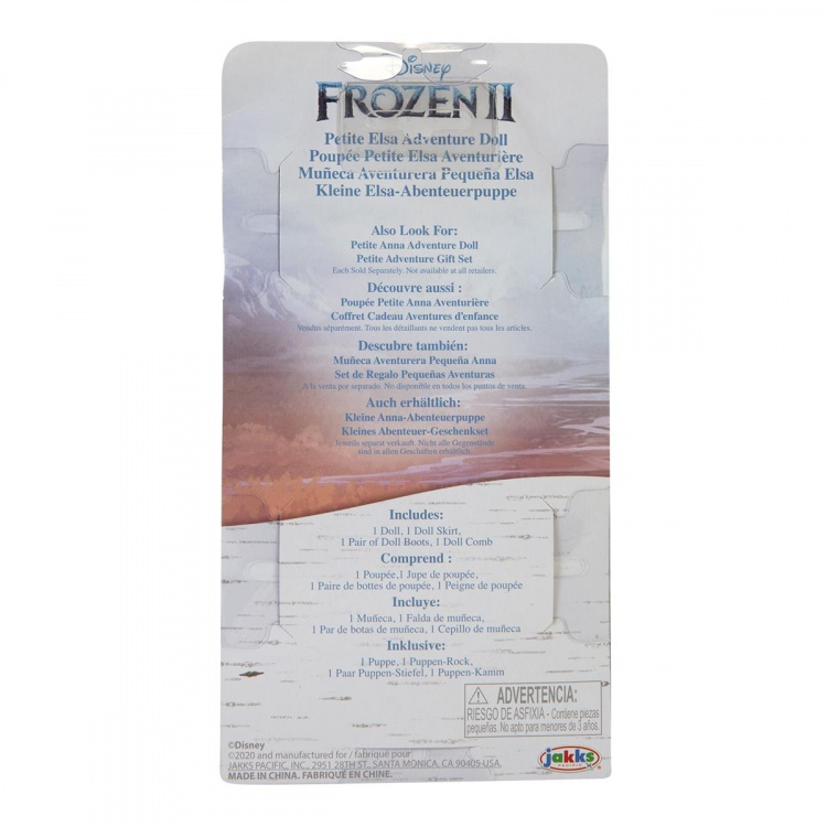 JAKKS Pacific Disney Frozen 6 tums liten docka med kam Äventyr Elsa