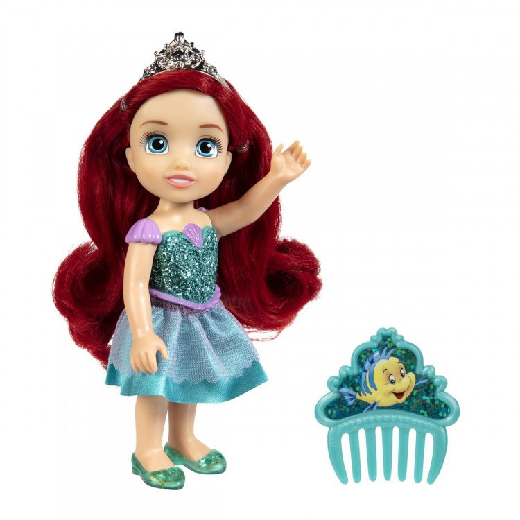 JAKKS Pacific Disney Princess 6 tums liten docka med kam Ariel